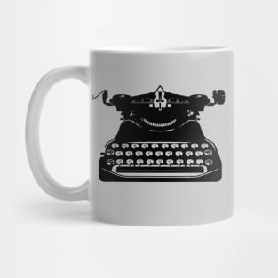 Black Typewriter Mug